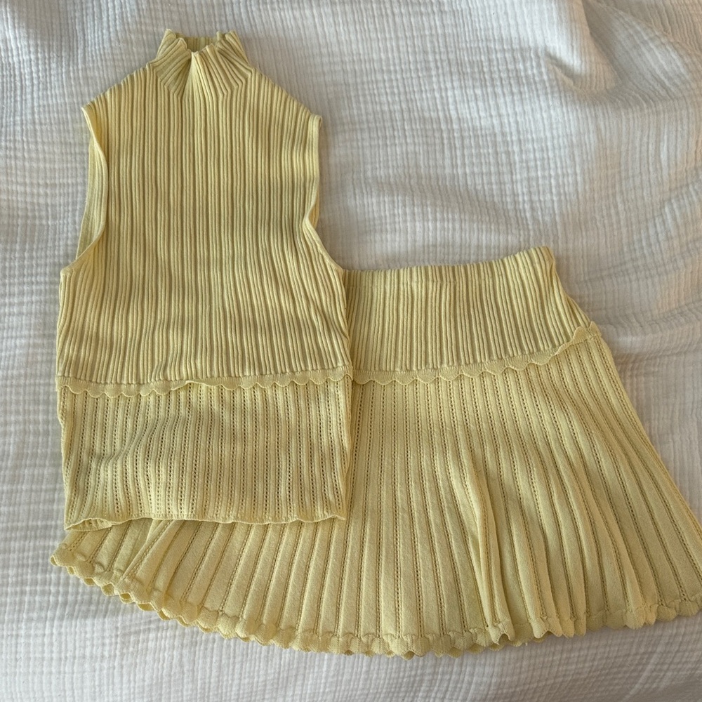 Meshki Yellow Pleated Dress